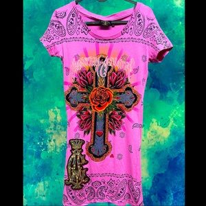 Christian Audigier tunic Size M